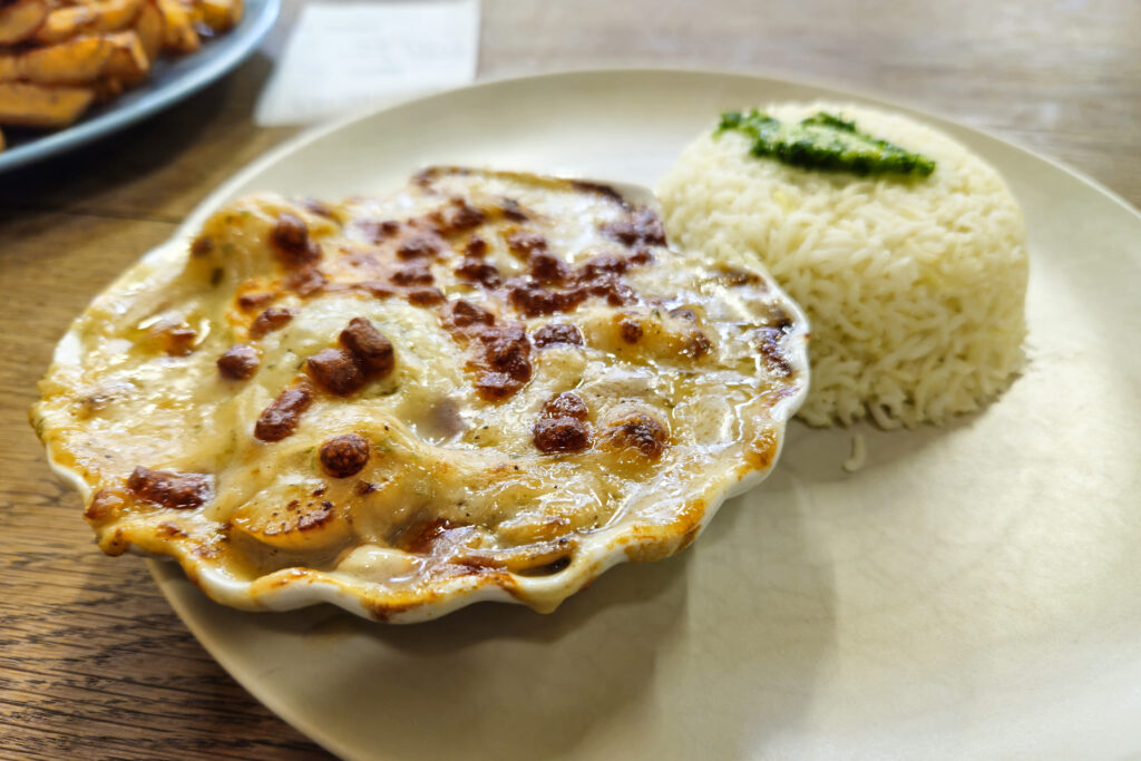 Nos plats du jour cassolette de st jacques