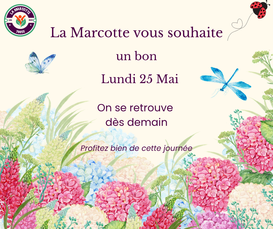 Fermeture exceptionnelle lundi 25 mai