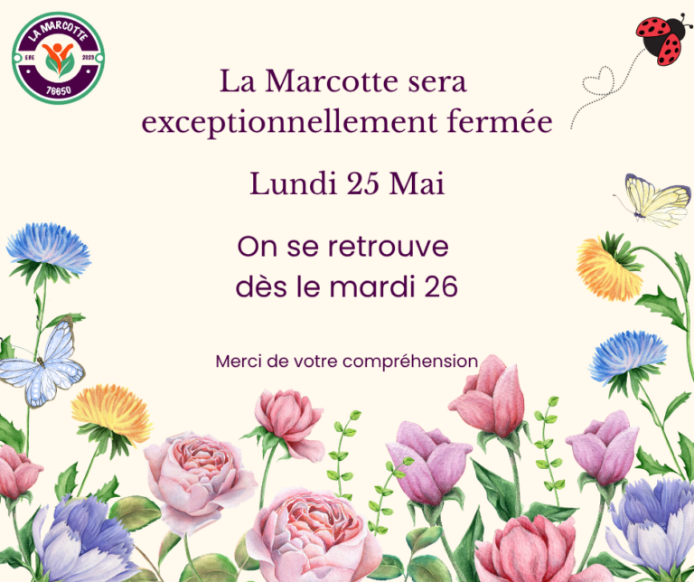 Fermeture exceptionnelle lundi 25 mai