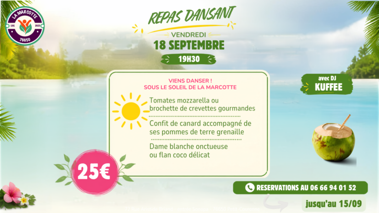 Repas Dansant à la Marcotte !
